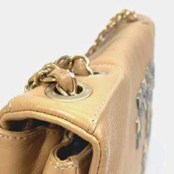 Pre Owned Chanel Beige CC Mark bag shawl Shoulder Bag