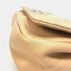 Pre Owned Chanel Beige CC Mark bag shawl Shoulder Bag