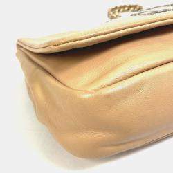Pre Owned Chanel Beige CC Mark bag shawl Shoulder Bag