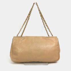 Pre Owned Chanel Beige CC Mark bag shawl Shoulder Bag