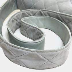 Pre Owned Chanel Light blue gray CC Mark bag