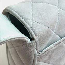 Pre Owned Chanel Light blue gray CC Mark bag