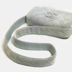 Pre Owned Chanel Light blue gray CC Mark bag