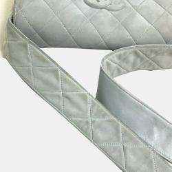 Pre Owned Chanel Light blue gray CC Mark bag