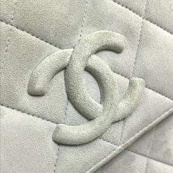 Pre Owned Chanel Light blue gray CC Mark bag