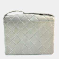 Pre Owned Chanel Light blue gray CC Mark bag