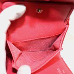 Chanel Pink Matelasse Small Flap Trifold Wallet