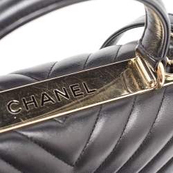 Chanel Black Chevron Leather Medium Trendy CC Flap Bag