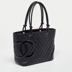 Chanel Black Quilted Leather Large Ligne Cambon Tote