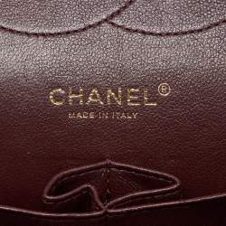 Pre Owned Chanel Black Caviar Quilted Leather Large Classic Double Flap Bag