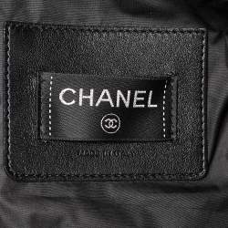 Chanel Black Embossed Nylon Doudoune Crossbody Bag