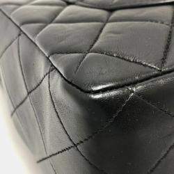 Pre Owned Chanel Black Lambskin Matelasse 30 Chain Bag