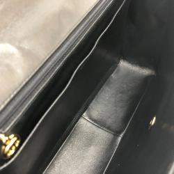 Pre Owned Chanel Black Lambskin Matelasse 30 Chain Bag