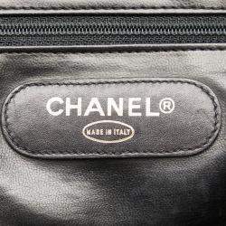 Chanel Black Lambskin Bicolor Coco Mark Supermodel Chain Tote Bag