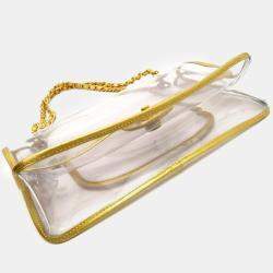 Chanel Gold Vinyl Chain Shoulder Bag