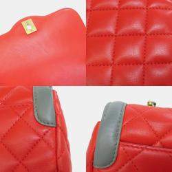 Chanel Lambskin Chain Shoulder Coco Mark Bag