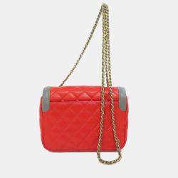 Chanel Lambskin Chain Shoulder Coco Mark Bag
