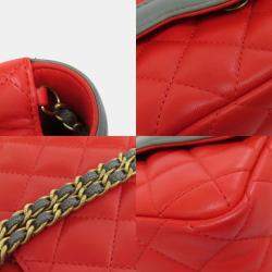 Chanel Lambskin Chain Shoulder Coco Mark Bag