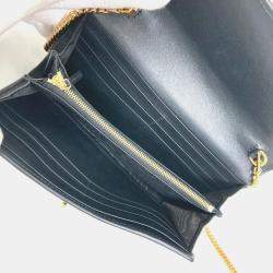 Gucci Black Gold Jackie 1961 Long Wallet