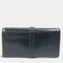 Gucci Black Gold Jackie 1961 Long Wallet