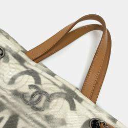 Pre Owned Chanel Beige CC Mark Chain Tote Bag