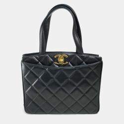 Pre Owned Chanel Black CC Mark Bag