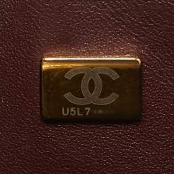 Pre Owned Chanel Black Quilted Caviar Leather Small Classic Double Flap Bag