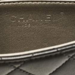 Chanel Black Quilted Leather Chic Pearl Flap Bag