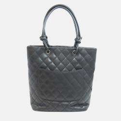 Pre Owned Chanel Calfskin Cambon Line Tote Bag
