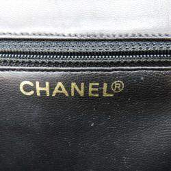 Pre Owned Chanel Lambskin Coco Mark Matelasse Shoulder Bag