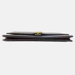 Chanel Caviar Skin Coco Mark Long Chain Wallet
