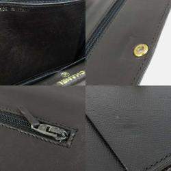 Chanel Caviar Skin Coco Mark Long Chain Wallet