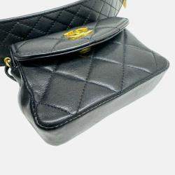 Chanel Ramsun Black Matelasse Coco Mark Belt Bag