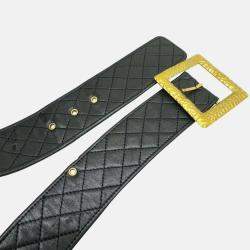Chanel Ramsun Black Matelasse Coco Mark Belt Bag