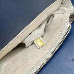Chanel Navy Leather Matelasse Tote Bag Chain