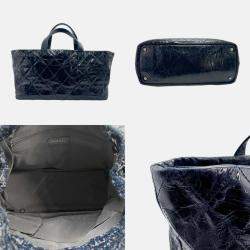 Pre Owned Chanel Navy Leather Portobello Handbag