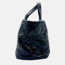 Pre Owned Chanel Navy Leather Portobello Handbag