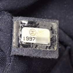 Chanel Navy Blue Quilted Caviar Leather New Medium Boy Flap Bag