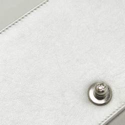 Chanel Grey Quilted Leather Mini Boy Flap Bag