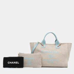Pre Owned Chanel Small Canvas Deauville Satchel Bag