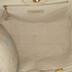 Pre Owned Chanel Small Canvas Deauville Satchel Bag