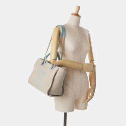 Pre Owned Chanel Small Canvas Deauville Satchel Bag