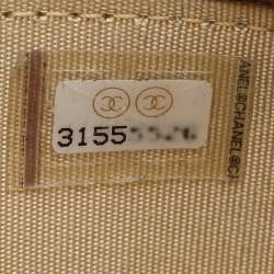 Pre Owned Chanel Burgundy Quilted Leather Vanity Case Bag