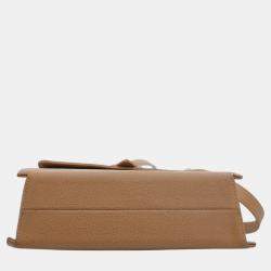 مملوكة مسبقًا Chanel Light brown Leather Vintage Leather Box Sling Bag 