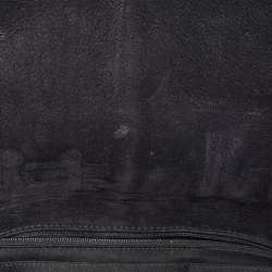 Pre Owned Chanel Black Nubuck Leather Darjeeling Flap Bag