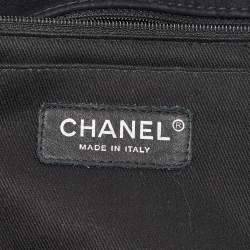 Pre Owned Chanel Black Nubuck Leather Darjeeling Flap Bag