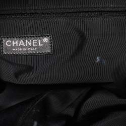 Pre Owned Chanel Black Leather Paris Venice Lido Tote