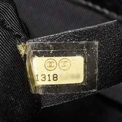 Pre Owned Chanel Black Leather Paris Venice Lido Tote