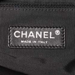 Pre Owned Chanel Black Leather Paris Venice Lido Tote
