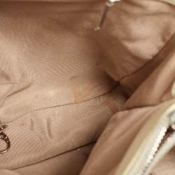 Chanel Cream Quilted Caviar Leather CC GST Tote